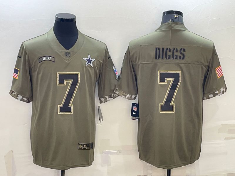 Men Dallas Cowboys #7 Diggs Green 2022 Vapor Untouchable Limited Nike NFL Jersey->dallas cowboys->NFL Jersey